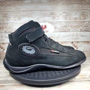 Sidi Doha Men's Size 12.5 Motorcycle Riding Straps Black Suede Ankle Boots